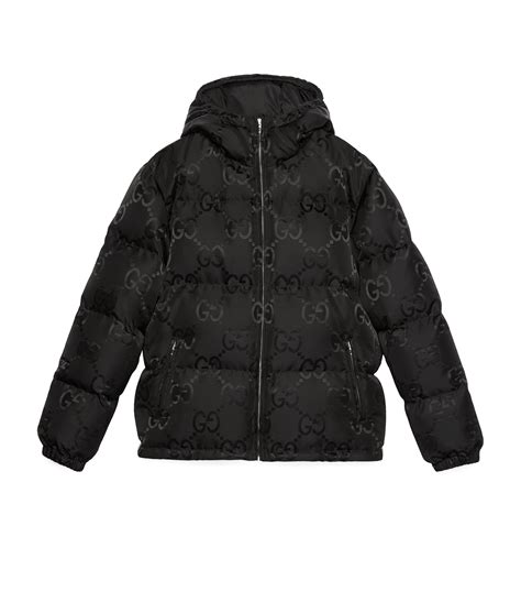 gucci puffer coat women's|gucci black puffer jacket.